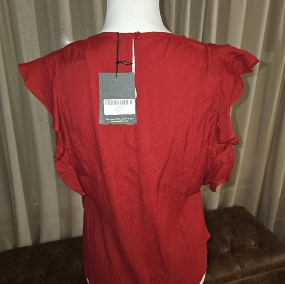 NWT, Reformation, Ruffle sleeve, blouse, size M - Picture 2 of 3